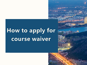 How to apply for course waiver